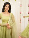 PC 555 Viscose Sequence Work Gown With Dupatta Wholesale In India